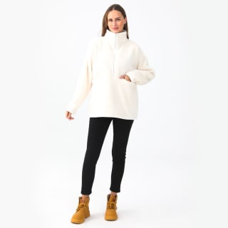 Ladies Plain Fleece Top - Cream