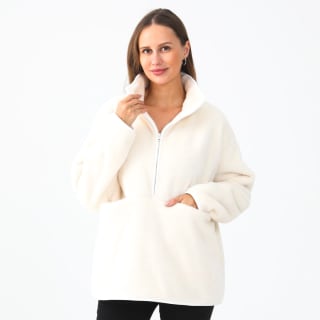 413415-ladies-plain-fleece-top-cream