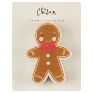 Festive Kitchen Sponge - Gingerbread Man