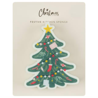 Festive Kitchen Sponge - Tree