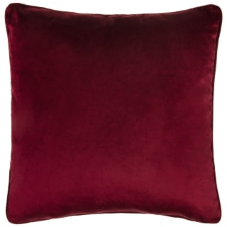 Plain Velvet Cushion - Red