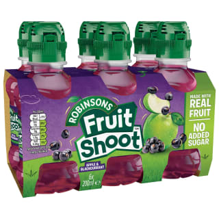 Robinsons Fruit Shoot 6 x 200ml - Apple & Blackcurrant