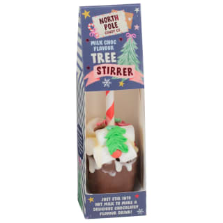 North Pole Candy Co Chocolate Stirrer 35g - Milk Chocolate Tree
