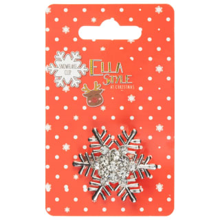 Ella Style at Christmas Snowflake Clip