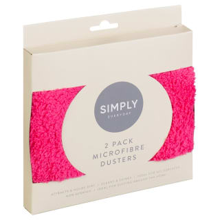 Simply Everyday Microfibre Duster 2pk - Pink