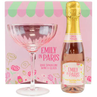 Emily in Paris Rosé Wine & Glass Set