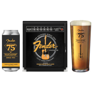 Fender Tin with Beer & Glass Set