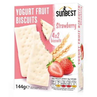 Sun Best Yoghurt Fruit Biscuits 4pk - Strawberry