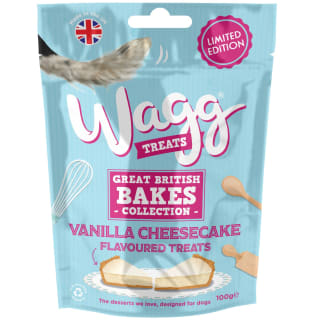 Wagg Treats Great British Bakes 100g - Vanilla Cheesecake