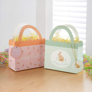 Easter Treat Box with Tissue & Cellophane 2pk