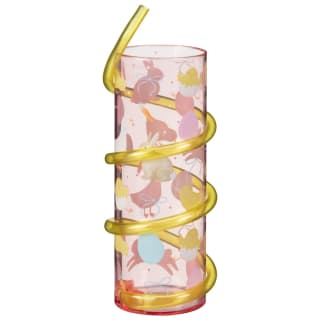 Easter Swirl Straw Cup - Pink