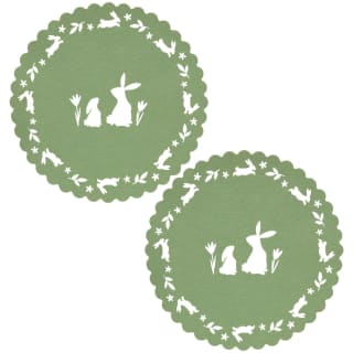 Easter Wishes Bunny Place Mat 2pk