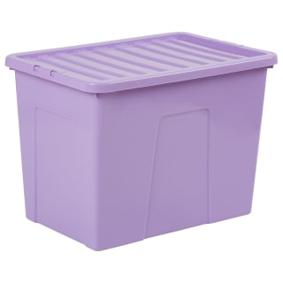 Large Collapsible Grey Storage Box with Lid | Storage Boxes - B&M Stores