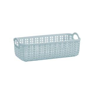 Rectangular Woven Storage Basket - Blue