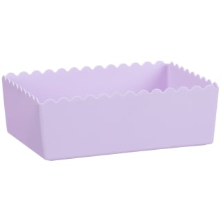 Medium Scalloped Edge Storage Tub - Lilac