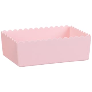 Medium Scalloped Edge Storage Tub - Pink