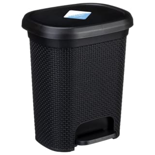 Patterned Pedal Bin 6.5L - Black