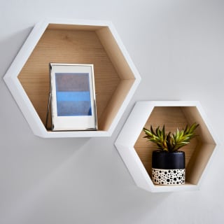 417070-set-of-2-hexagon-shelves-white