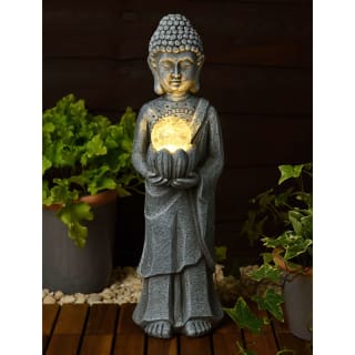 Standing Buddha with Solar Light