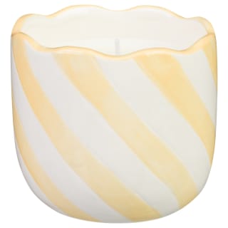 Striped Candle - Yellow