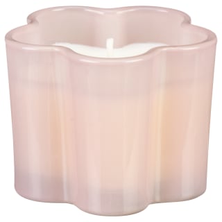 Flower Shaped Glass Candle - Pink