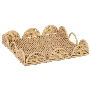 Square Scallop Tray with Handles