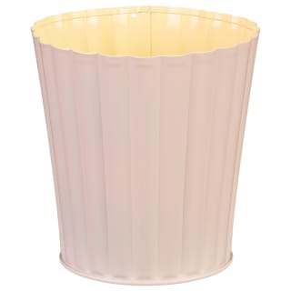 417441-2-colour-scalloped-edge-metal-plant-pot-pink