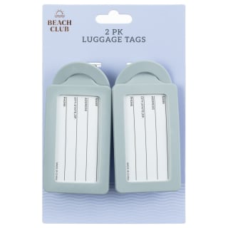 Luggage Tags 2pk - Grey