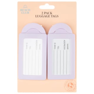 Luggage Tags 2pk - Purple