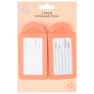 Luggage Tags 2pk - Orange