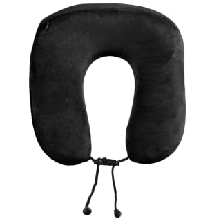 Shaped Neck Pillow With Pop Toggle - Black