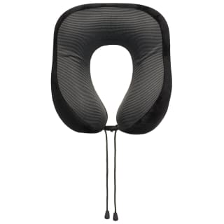 Shaped Neck Pillow With Pop Toggle - Black