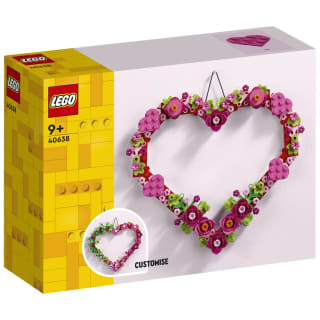 LEGO Flowers Heart Ornament