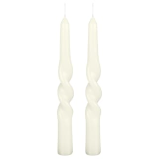 Dinner Candles 2pk - Beige