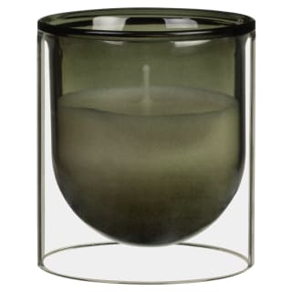 Double Wall Glass Candle - Green
