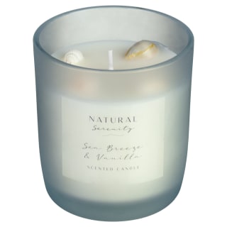 Sea Breeze & Vanilla Blue Shell Candle - Blue