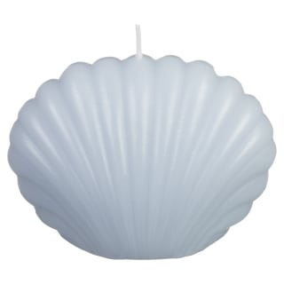 Small Shell Shaped Pillar Candle - Blue