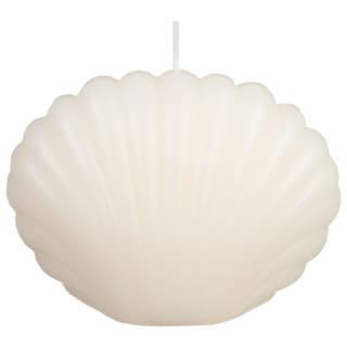 Small Shell Shaped Pillar Candle - Cream