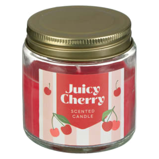Mini Jar Candle With Metal Lid - Cherry