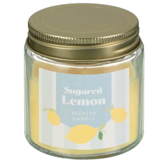Mini Jar Candle With Metal Lid - Lemon