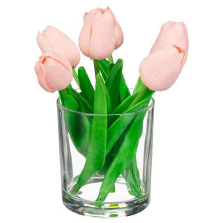 Tulips in Vase - Pink