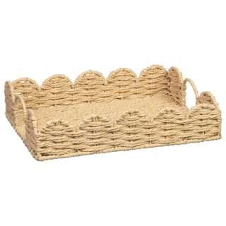 Daisy Bloom Rectangle Scallop Edge Tray