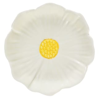 Daisy Bloom Trinket Dish - White