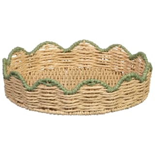 Coloured Edge Scallop Tray