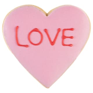 Heart Shaped Love Biscuit 40g - Pink