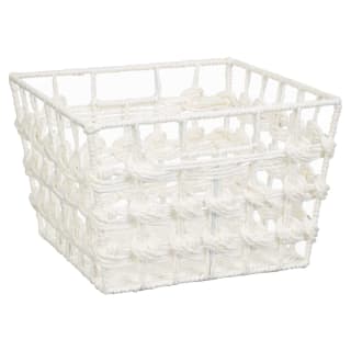 Knotted White Paper Basket