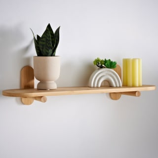 1 Tier Bamboo Shelf