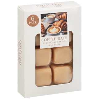 Coffee Date Wax Melts 6pk - Vanilla & Caramel