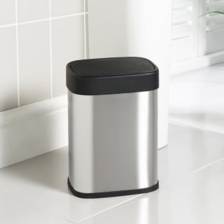 Bathroom Collection Push Top Bin 3L | Bathroom Bins | B&M