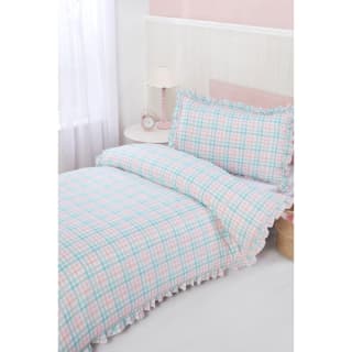 419536-simply-kids-multi-check-with-frill-single-duvet-set